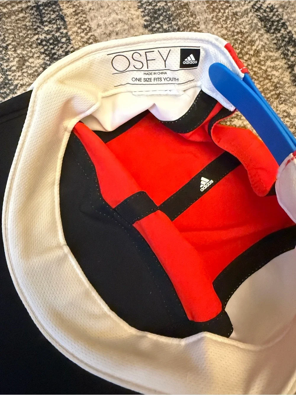 Kids Lego/Adidas Colorblock Cap - Red, Blue, White, Black